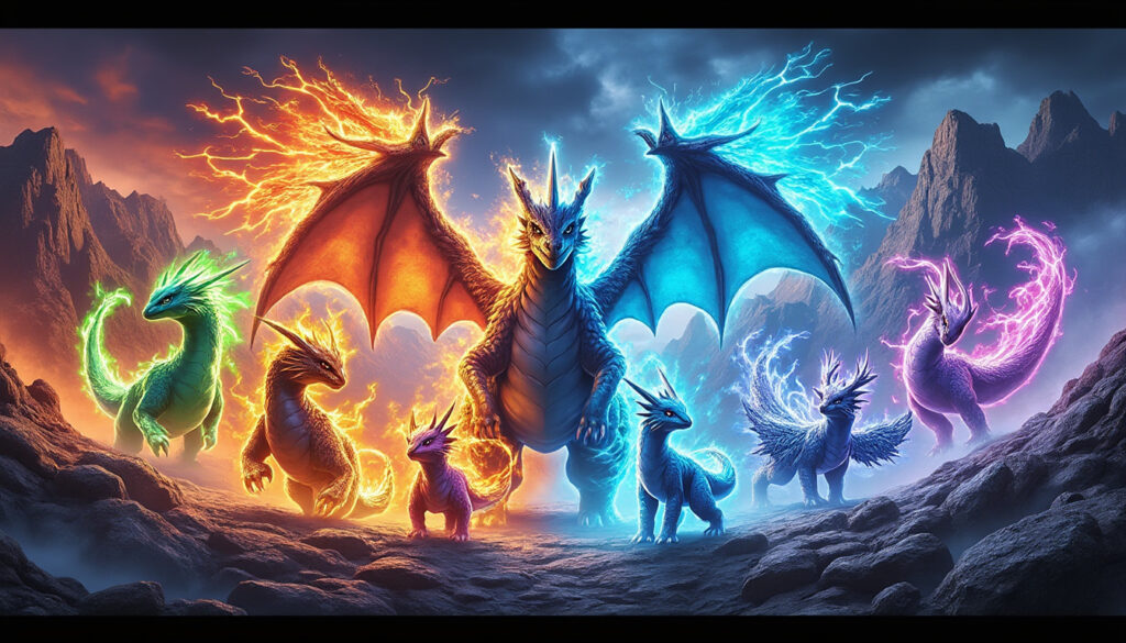 explorez l'univers des pokémon et des dragons : découvrez tous les types, leurs pouvoirs uniques et comment les utiliser pour devenir un maître incontesté.