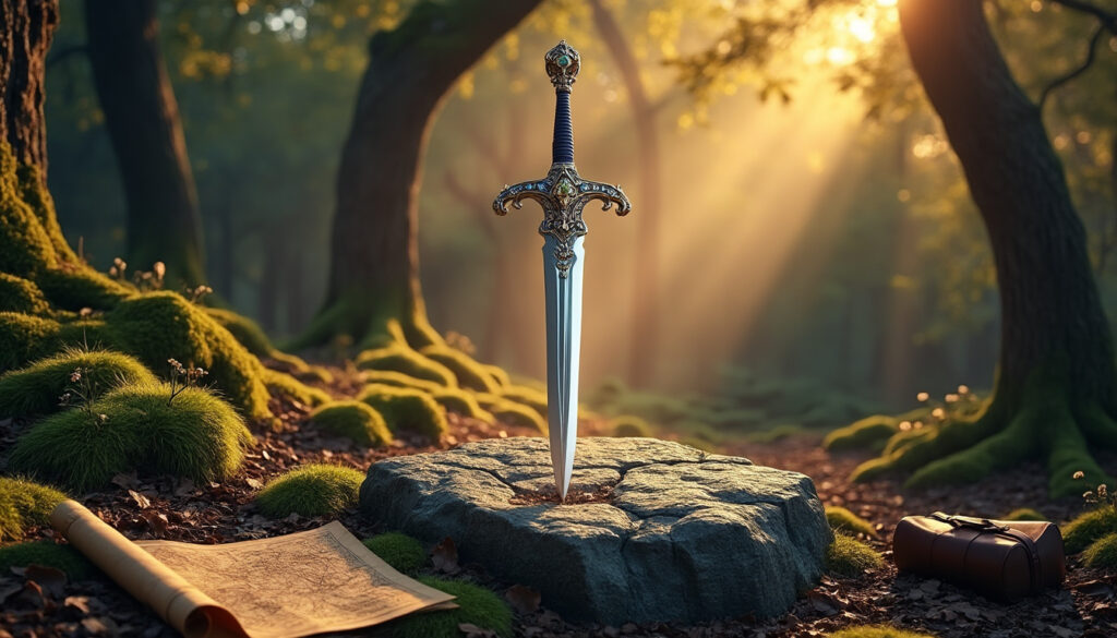 découvrez les secrets de l'épée du rocher : une légende fascinante, une quête épique et des mystères enfin dévoilés.